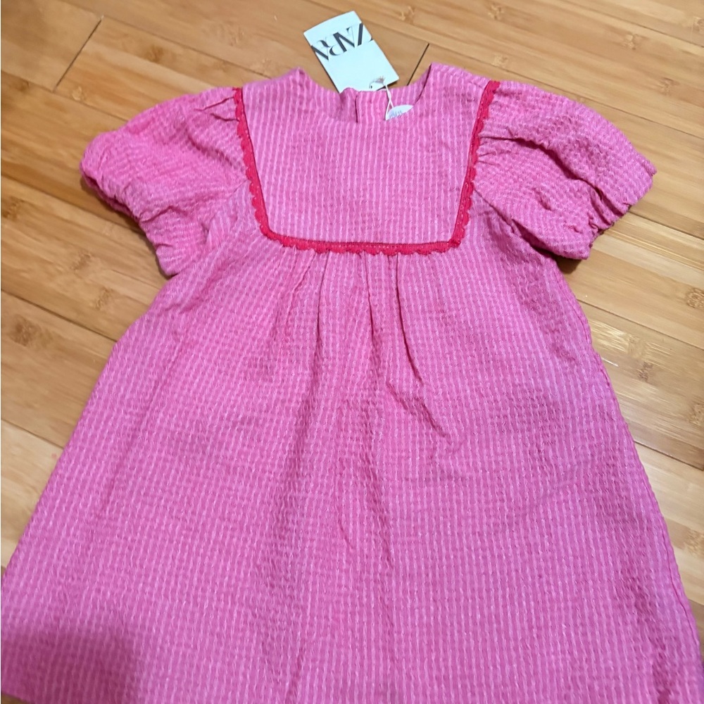 Zara Fuchsia Textured Dress